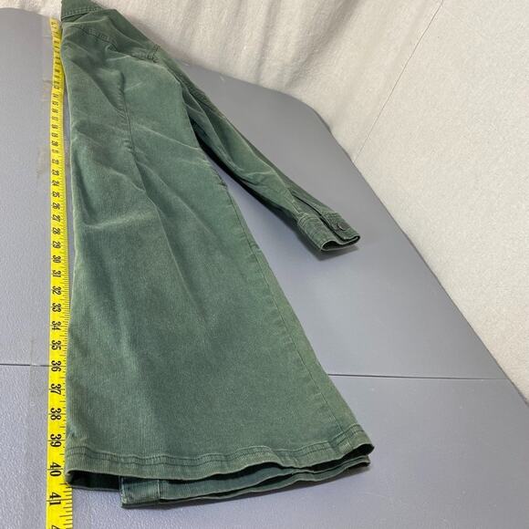 VTG Territory Ahead Womens Corduroy Shirt Dress Size 10 Button Front Knee Length - Picture 10 of 11